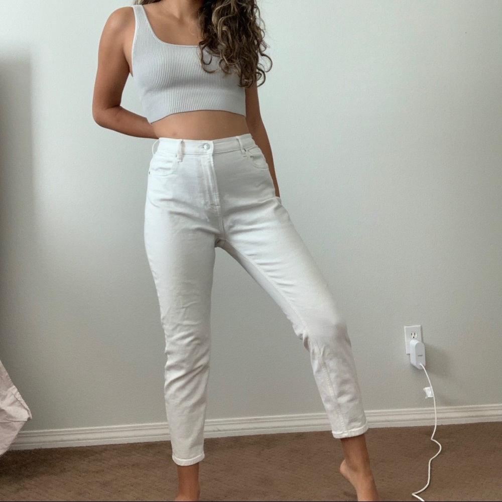 Everlane white jeans